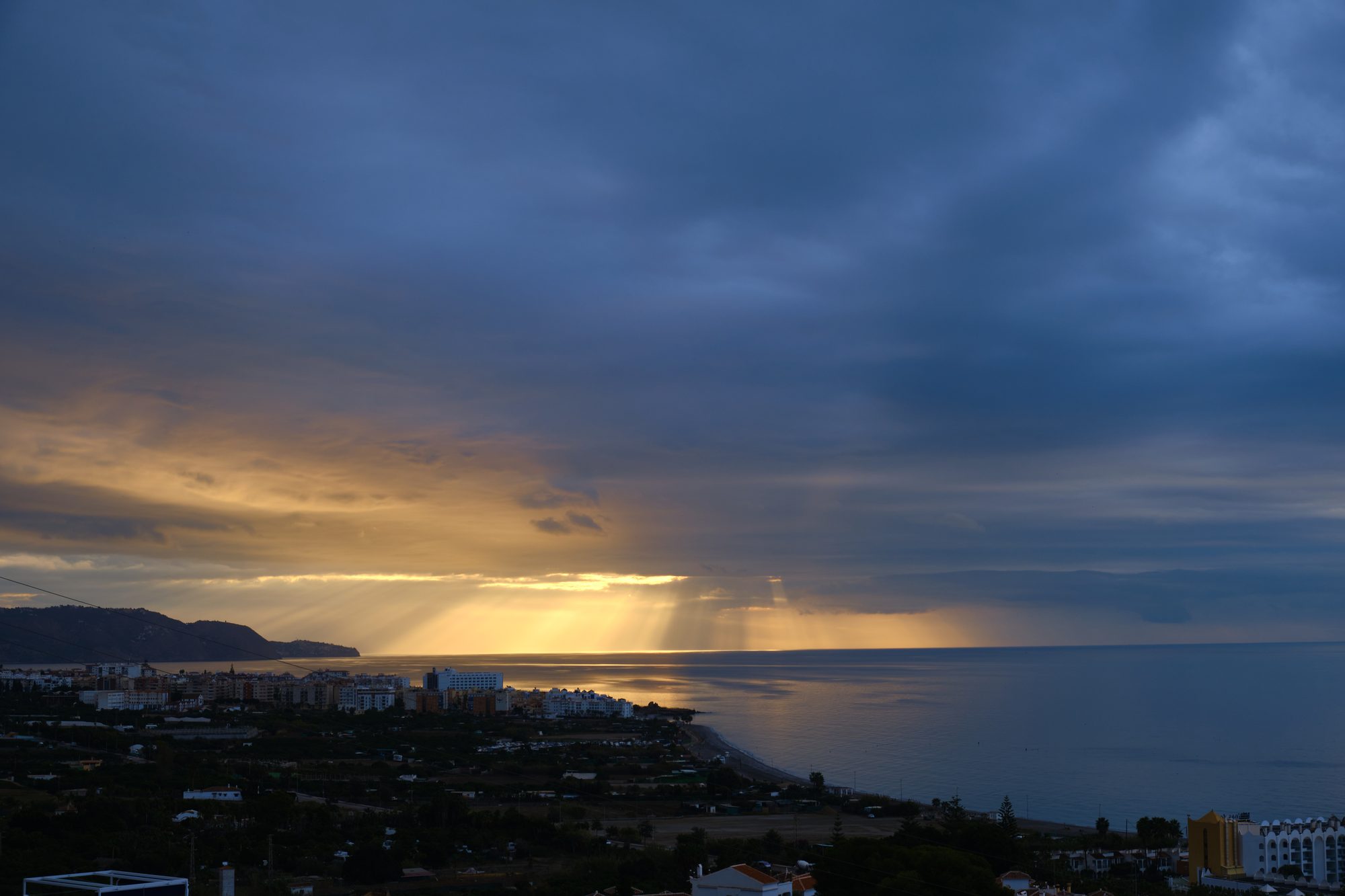 Sunset over the bay